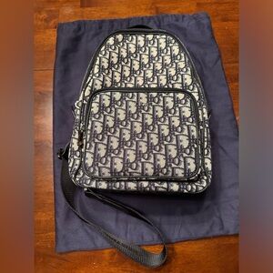 Christian Dior rider sling bag in black jacquard oblique